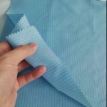 Tissu 100% polyester conducteur de fibres de carbone